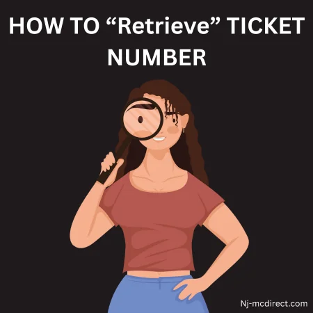 Find ticket number on NJMCDIRECT in new jersey