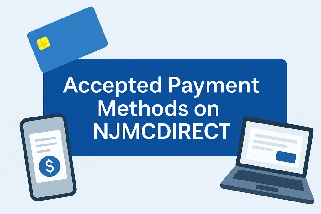Accepted payment methods on njmcdirect